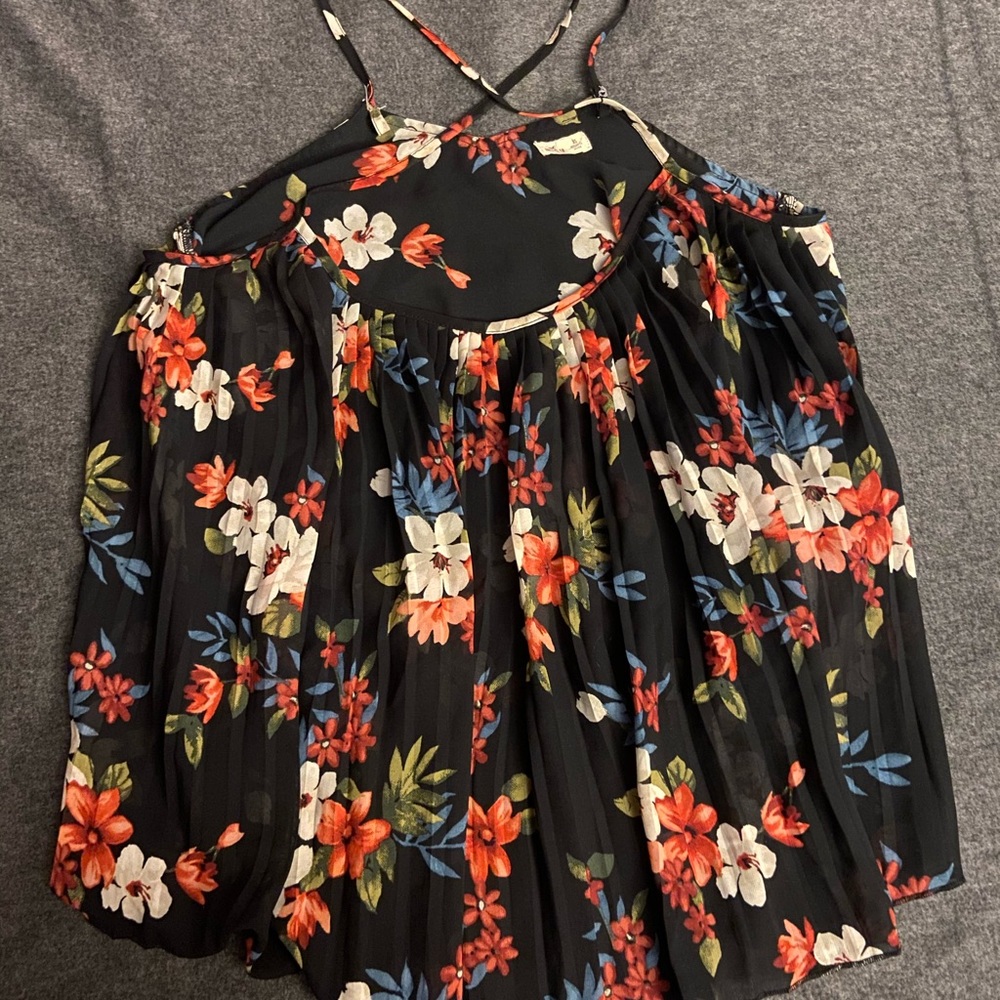 Floral chiffon top
